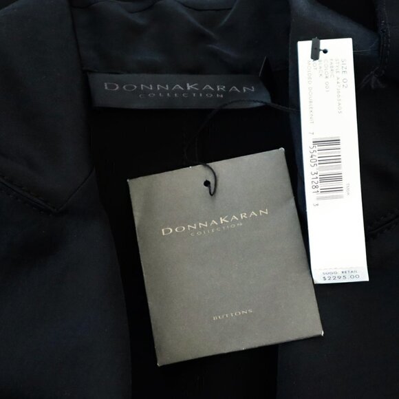 Donna Karan Black Puff Sleeve Jacket Molded Doubleknit Tuxedo Pants Suit NWT 2 - Picture 12 of 12